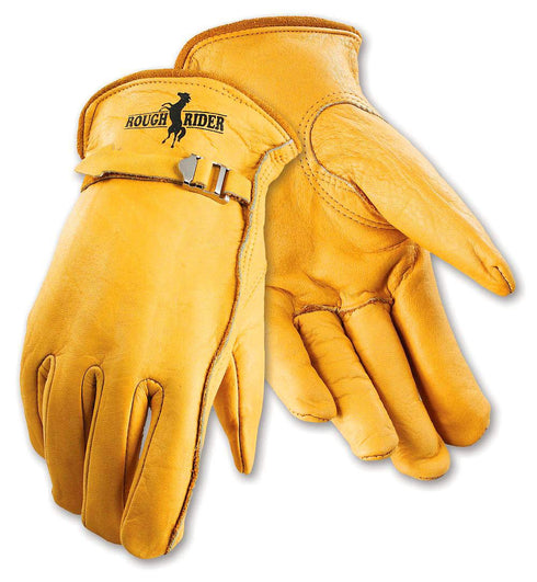 Galeton 25101PR-XL 25101PR Rough Rider Premium Leather, Strap & Buckle Driver Gloves, X-Large, Gold...