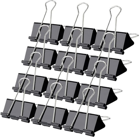 1/4-inch (32mm) Paper Holding Binder Clips Paper Clips for Notes Letter, Papers Binder Clamps use Office, Home, School, Institutions, Paper Holdin...