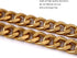 Yichain 25 Inch Trendy Chunky Metal Chain Purse Handles Shoulder Strap Replacement for Handbag (Antique Gold)...