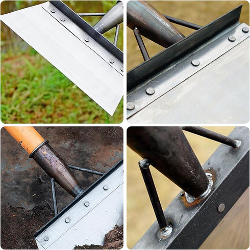 SS SUNSBELL Multifunctional Garden Shovel, Stainless Steel Cleaning Shovel for Weeds and Moss, Outdoor Garden Cleaning Shovel with Gloves Not Incl...