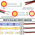 25 Pack Solderless White Led Tape Light Connectors Tighten Screw Terminal Blocks 2 Pin 10mm Connector with Screwdriver Wire to Strip Connector for...