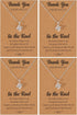 YANCHUN 2/4/6Pcs Bridesmaid Gifts Love Knot Necklace for Women Bridesmaid Necklace from Bride Bridesmaid Jewelry Wedding Gifts Set...