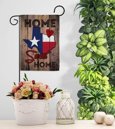Texas Flag State Banner Home Sweet Home Decor Indoor Wall Art Patio Lawn Front Porch Room Decorations Outdoor Tapestry Yard Garden Sign Indoor Ame...