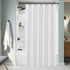 Biscaynebay Hotel Quality Fabric Shower Curtain Liners 72" X 72", White Water Resistant Bathroom Curtains Rust Resistant Grommets Weighted Bottom ...