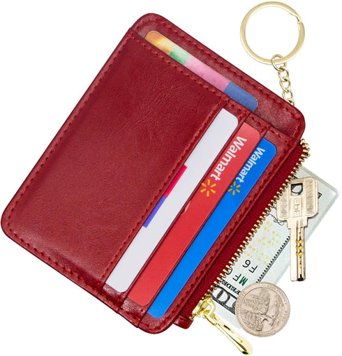 Padike Wallet for Women, Slim Credit Card Holder, Compact Size Minimalist Wallet (Red)...