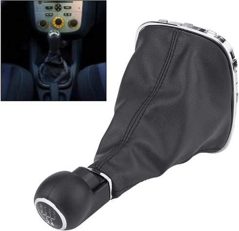 Qiilu Car Gear Shift Knob Boot Gearstick Gaiter Kit,Lever Stick Gaitor Boot Cover Manual/Auto for Corsa D 009140093 19276456...