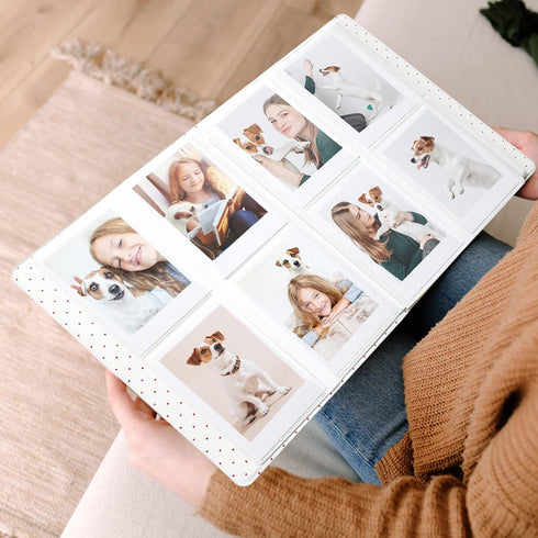 128 Pockets Mini Photo Album for Fujifilm Instax Mini 70 7s 8 8+ 9 11 25 50s 90, Polaroid Z2300, Polaroid PIC-300P Film Instant Camera & Name Card...