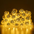 Solar String Lights for Outside, 9.8FT 20LED Outdoor Solar String Lights with 8 Mode, Moroccan Solar Fairy Lights, Waterproof Globe Solar Twinkle ...