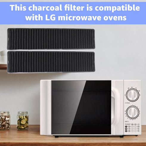 5230W1A003A Microwave Charcoal Filter, Compatible with LG Microwave Charcoal Air Filter Replacement for model LMV1650SW,LMV2031BD,LMV2031SB,LMVH17...