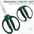 Hydroponic 2-Pack Bonsai Scissors and Plant Trimming Shears Set - Stainless Steel Pruning Shears for Indoor Gardening, Succulent Harvest, and Prec...