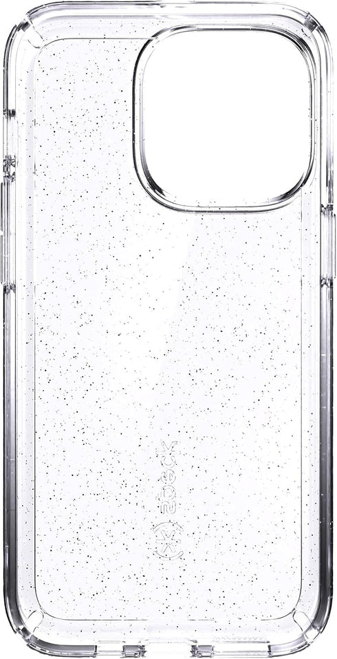Speck MagSafe Case for iPhone 13 Pro - Drop & Camera Protection, Clear Phone Case, Wireless Charging Compatible - Clear/Platinum Glitter...