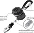 2 Pack Retractable Keychain Heavy Duty Carabiner Badge Holder, Tactical ID Badge Reel with 32” Steel Retractable Cord, 8.0 OZ...