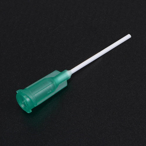 uxcell 10 Pcs 18G Plastic Dispensing Needles, 1" PP Glue Needle Tube Blunt Luer Lock Tips with PP Flexible Needle for Liquid Glue Gun, Green...