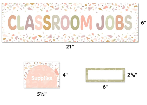 Teacher Created Resources Terrazzo Tones Classroom Jobs Mini Bulletin Board (TCR7209)...