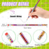 Crtiin 48 Pcs Wood Pencil 100th Day of School Eid Mubarak Motivational Pencils Novelty Pencils Bright School Party Supplies for Kids Students Clas...
