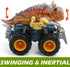 Oriate Friction Powered Dinosaur ATV Toy Cars for Children, Swing Carnotaurus Monster Truck with Robotic Arm, Fantastic Birthday 209-R4(1Pack)...
