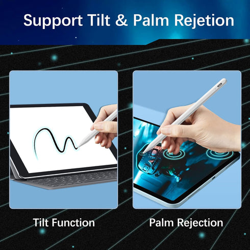 Stylus Pen for iPad 9th&10th Gen,Compatible with (2018-2023) Apple iPad Pro 11/12.9 inch, iPad 10th/9th/8th/7th/6th Gen, iPad Air 5/4/3rd Gen, iPa...