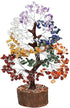 Crocon Seven Chakra Gemstone Tree Feng Shui Figurine Money Bonsai Good Luck Reiki Healing Crystals Balancing Decoration Ornament Sculpture Wealth ...