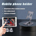 Foldable Cell Phone Stand, Aluminum Desktop Stand with Adjustable View Angle, Upgraded Desk Ultra Stable Phone Stand, Compatible with iPhone 14 13...