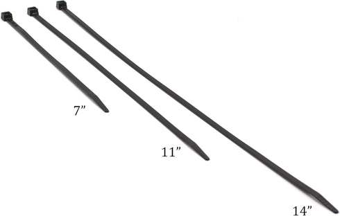 THE CIMPLE CO 7 inch Strong Grey Nylon Zip Ties, Wire Ties - Indoor and Outdoor Rated - No Tools Needed, Zip Ties (Wire Ties, Cable Ties), 100 Pac...