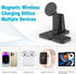 4 in 1 Wireless Charging Station for Apple Multiple Devices, Magnetic Fast Mag-Safe Multi Charger Stand for Apple Products iPhone 15 14 13 12 Seri...