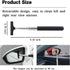 2 PCS Car Rearview Mirror Wiper Telescopic Auto Mirror Squeegee Cleaner 98cm Long Handle Car Cleaning Tool Mirror Glass Mist Cleaner (Black & Red)...