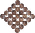 50 Pcs Classic Wooden Buttons, 1-Inch (25mm) Diameter - Brown,Convex,2 Holes,for Sewing Projects...