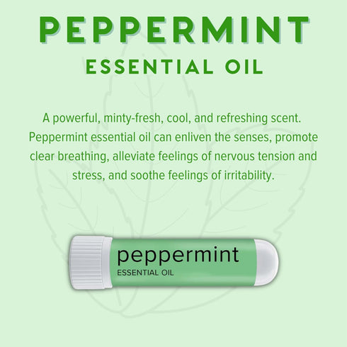 MOXE Peppermint Essential Oil Nasal Inhaler, Therapeutic No-Mess Aromatherapy, Cooling, Refreshing, Invigorating, Uplifts Mood and Positivity, Pur...