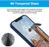 GLASS-M Anti-Blue Light Screen Protector for iPhone 12 Mini, Eye Protection 9H Tempered Glass Film, Full Coverage Blue Light Blocking Screen Cover...