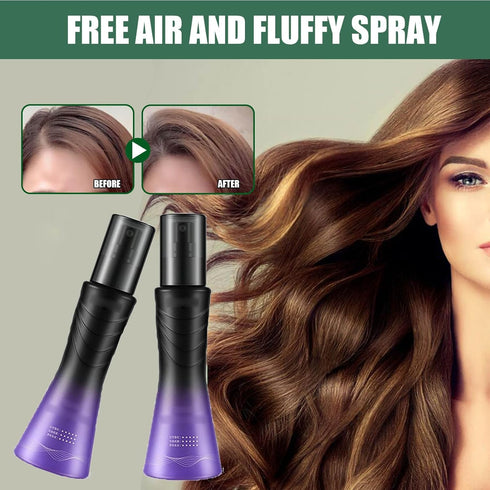 Leave-In Refreshing Volume Non-Sticky Spray for Hair Care, Airy Pomade Spray Long-Lasting Styling Fluffy Leave-in Conditioning Spray (2PCS)...