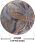 Bezelry 12 Pieces Butterfly Metal Shank Buttons. 17mm (11/16 inch) (Copper Pastel Blue)...