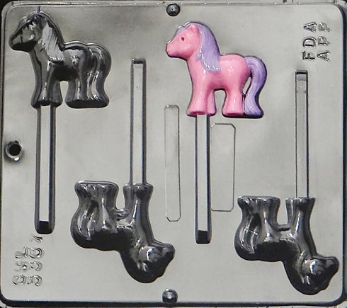Horse Lollipop Chocolate Candy Mold Western My Little Pony 3307...