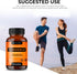 Organic Turmeric Curcumin 1950mg with Black Pepper, Ginger Supplement - 95% Standardized Curcuminoids - Turmeric Capsules, Natural Skin, Joint Sup...