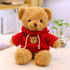 11.8 inches Teddy Bear Stuffed Animals Soft Plush Cute Teddy Bear with Hoodie Doll for Boys Girls (Red)...