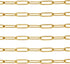 Julie Wang 2 Meters Gold Stainless Steel Paperclip Chain for Bulk Jewelry Making Soldered Cable Necklace Bracelet Chain DIY Accessories...