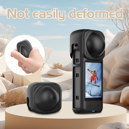 O'woda Lens Cover for Insta360 X4, Silicone Lens Cap Camera Gimbal Protector Compatible with Insta360 X4 Accessories...