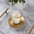 Iron Plate Candle Holder, Gold, Decorative Iron Pillar Candle Holder, Set of 3,Candle Stand for Wax Candles...