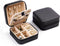 CASEGRACE Travel Jewelry Case, Small Jewelry Box with Mirror Design Portable Jewelry Travel Organizer Display Storage Case for Rings Earring Neckl...
