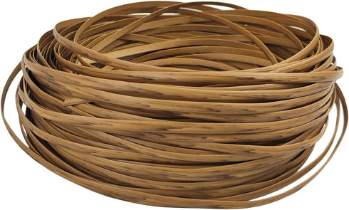 40m/131ft 7mm Light Wood Wicker Repair Kit, PE Rattan Repair Kit for Wicker Chair Fixing, Patio Furniture Repair...