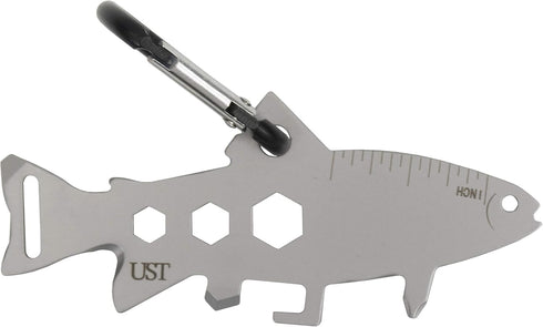 UST Tool-a-Long Multi-Tool Carabiners with Durable, Compact Stainless Steel Construction for Hiking, Kayaking, Camping, Travel and Outdoor Surviva...