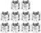 ledmomo 1/4" to 3/8" Camera Tripod Thread Adapter Convert Nut Screw Adapter(10PCS)...