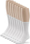 No nonsense Women's Cushion Crew Socks, 8 Pair Pack, White...