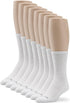 No nonsense Women's Cushion Crew Socks, 8 Pair Pack, White...