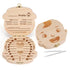 NASHRIO Baby Tooth Box Wooden Kids Keepsake Organizer Gift for Baby Teeth, Cute Children Tooth Container with Tweezers to Keep the Childwood Memor...