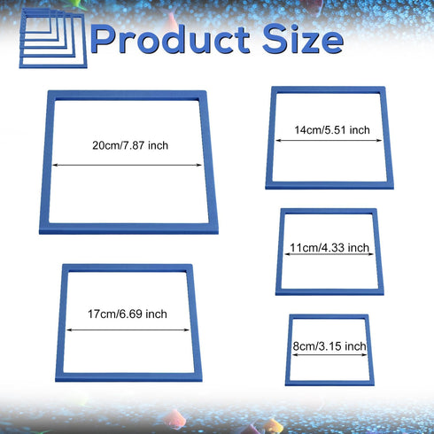 5pcs Aquarium Floating Plant Rings, Square Foam Fish Feeding Corral Fish Tanks Food Rings Floating Plant Feeding Ring for Keeping Floating Plants ...