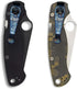 2 Packs Titanium Deep Carry Pocket Clip for Spyderco Para 3, Paramilitary 2, Smock, Delica, Endura and More Models Knives, Colorful Crackle Patter...