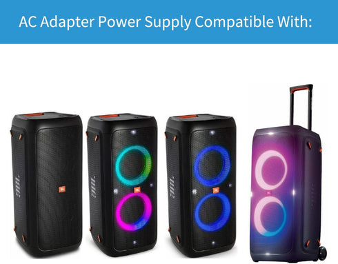KFD JBL PartyBox Speaker Car Charger Compatible with JBL PartyBox 200 300 310 Party Box Wireless Bluetooth Speaker Audio System 12V DC Adapter Pow...