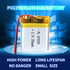 3.7V 350mAh Battery 672329 Lithium Polymer Ion Rechargeable Li-ion Li-Po Battery with 2P PH 2.0mm Pitch Connector...