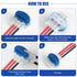 Electrical IDC 314-BOX Pigtail 3 Wire Connectors, EEEkit Self-Stripping Moisture-Resistant Pigtail Connectors for 22-14 AWG Cables, Robotic Lawn M...