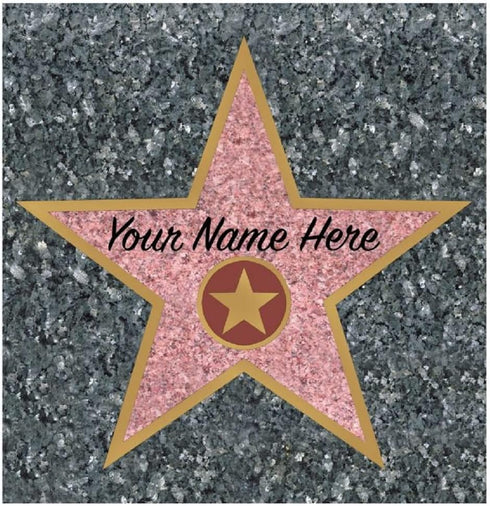Beistle Walk of Fame Star Peel-N-Place Decoration...